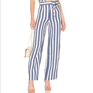 NWT L’Academie The Lani Pant Ocean Stripe